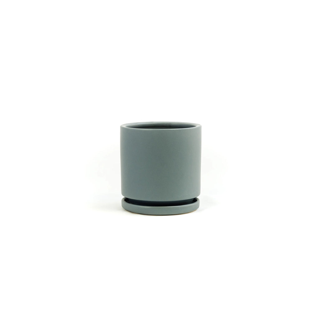 4.5" Gemstone Cylinder Pots with Water Tray